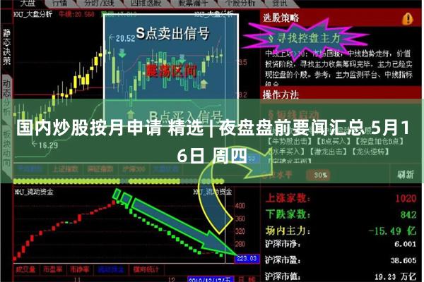 国内炒股按月申请 精选 | 夜盘盘前要闻汇总 5月16日 周四