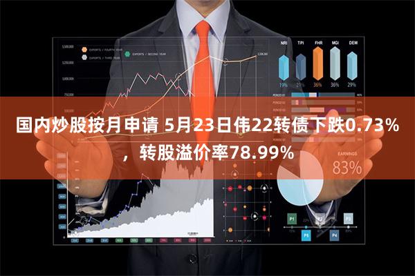 国内炒股按月申请 5月23日伟22转债下跌0.73%，转股溢价率78.99%