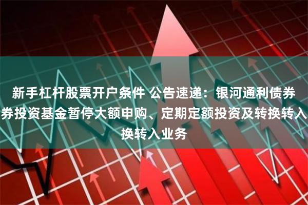 新手杠杆股票开户条件 公告速递：银河通利债券型证券投资基金暂停大额申购、定期定额投资及转换转入业务