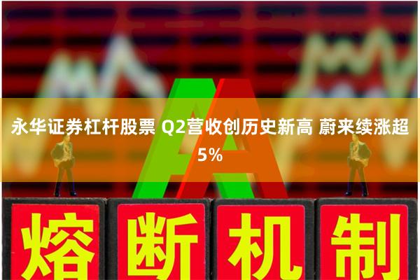 永华证券杠杆股票 Q2营收创历史新高 蔚来续涨超5%