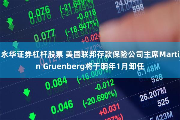 永华证券杠杆股票 美国联邦存款保险公司主席Martin Gruenberg将于明年1月卸任